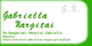 gabriella margitai business card